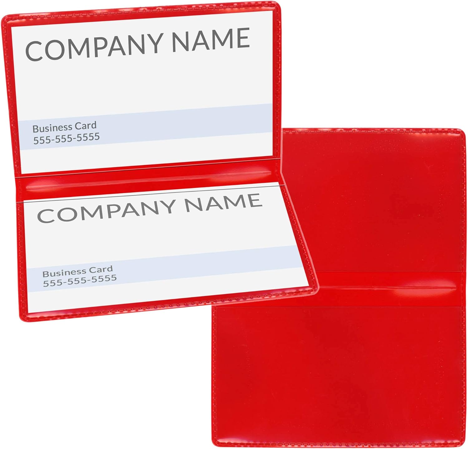 StoreSMART Red Folding Business Card Holders 50 Pack