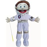 25", Rodayna Astronaut Cosmonaut Spaceman Puppet, Full Body, Ventriloquist Style Puppet,Hand Puppet with Movable Mouth for Kids and Adults