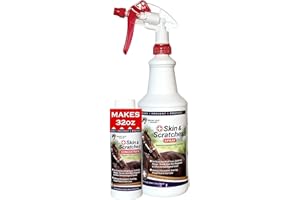 FLEXTRAN Show Out Skin & Scratches 4 oz Concentrate - Fast Relief and Prevention for Horse Care. Use on Equine Scratches/Mud Fever, Girth Itch, Mange, Thrush, Rain Rot, Ringworm, etc w/Empty Spray Bottle