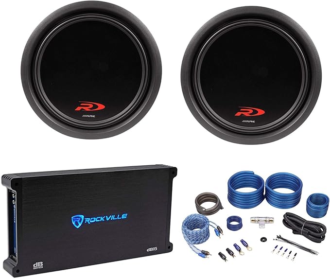 Amazon.com: (2) Alpine SWR-T12 12" 3600w Shallow Subwoofers + Mono
