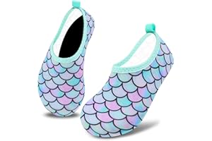 Deevike Kids Water Shoes Boys Grils Barefoot Quick Dry Aqua Socks Beach Shoes for Toddler Sports Swim Surf Outdoor Walking