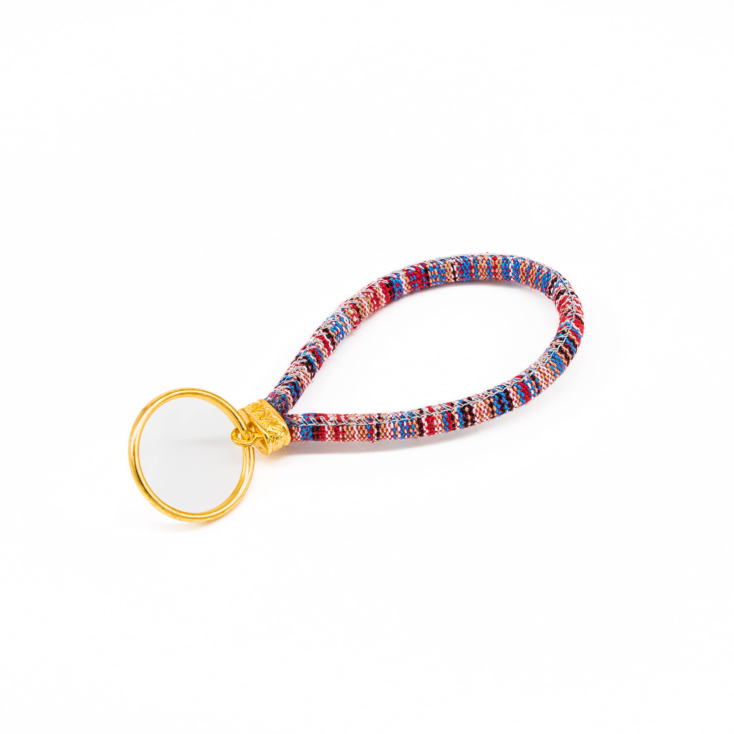 Made by Nami Boho Surfer Key-Chain with golden Key-Ring - Women & Men - Summer Festival Accessories - Cute Handmade Hippie Key Chain (Multi)