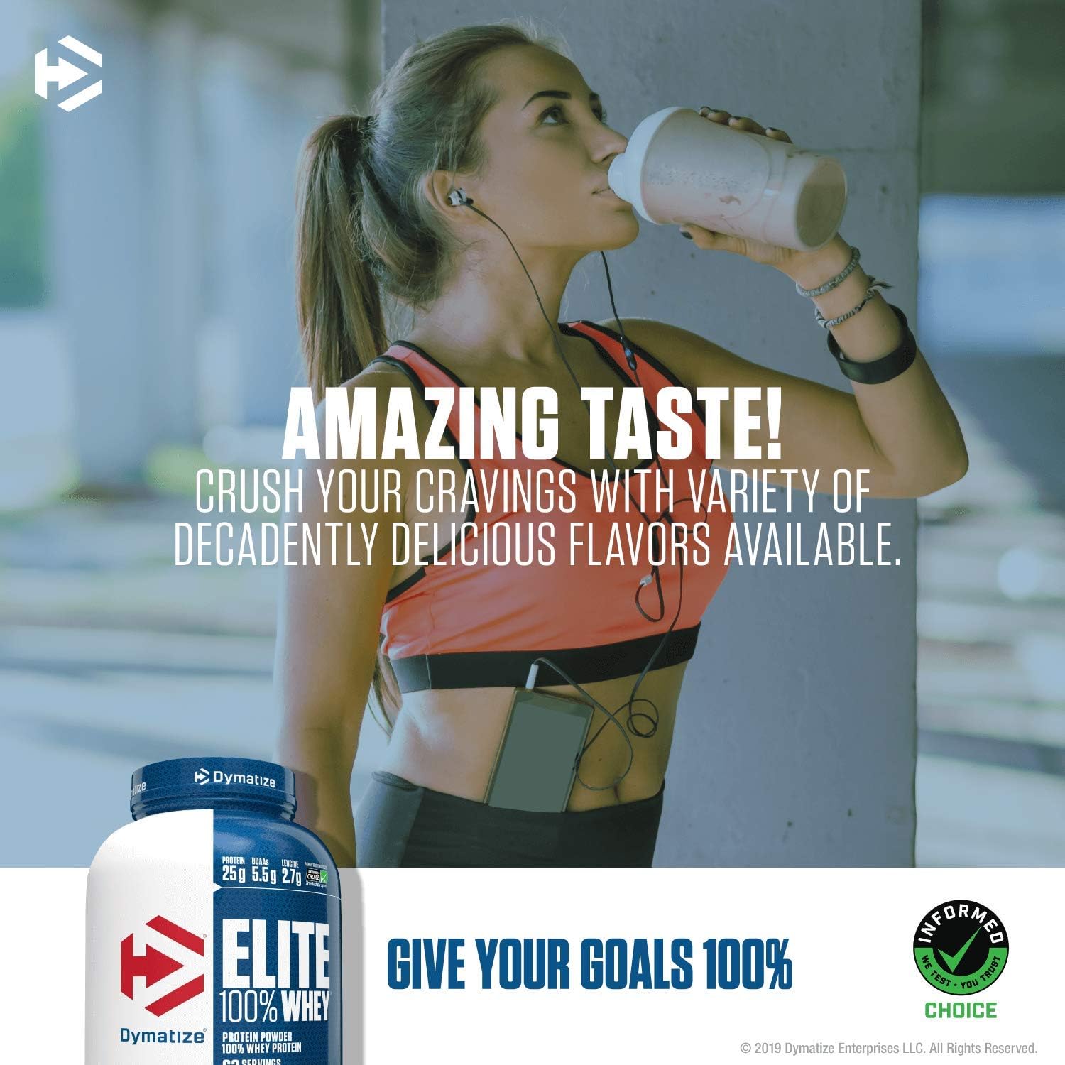 Dymatize Elite 100% Whey Protein Powder, Take Pre Workout or Post Workout, Quick Absorbing & Fast Digesting, Rich Chocolate, 5 Pound: Health & Personal Care