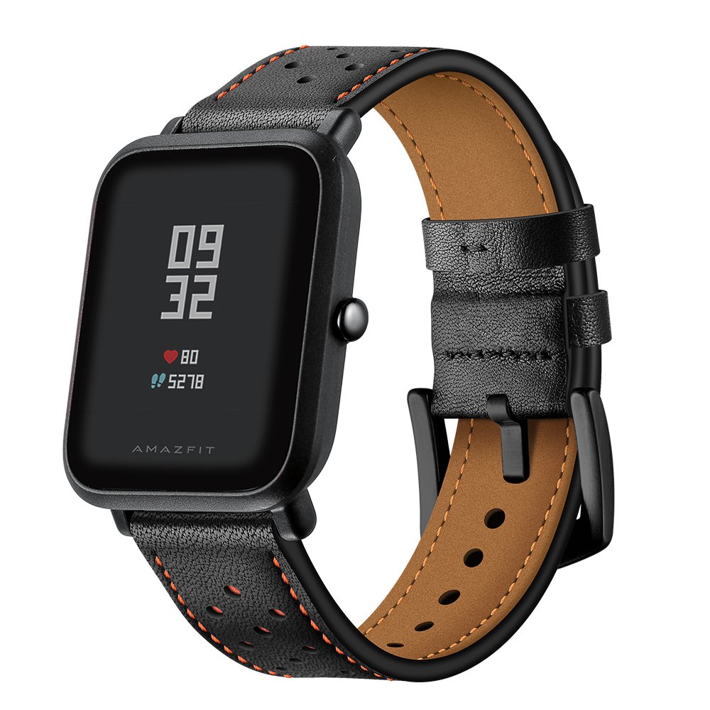 AISPORTS Compatible for Amazfit GTS 4/GTS 4 Mini/GTS 3/GTS 2/GTS 2e/GTS 2 Mini/GTS Strap Leather, 20mm Sport Wristband Bracelet Replacement Strap for Amazfit Active/GTR Mini/GTR 42mm/Bip 3/Bip 3 Pro
