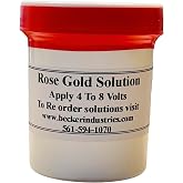 Rose Gold Solution, Rose Gold Electroplating Solution, 4oz