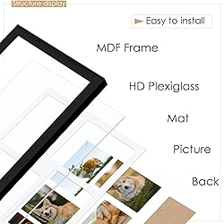 DUENPY 12x30 Collage Picture Frame Displays One