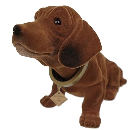 Der Original Wackelhund Dackel klein, Länge 20cm, Höhe 10cm