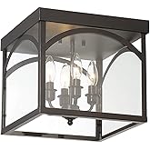 Savoy House 6-3058-4-13, Garrett 4-Light Flush Mount in English Bronze