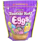 Tootsie Roll Candy Coated Eggs Shaped Wrapped (23 oz. Resealable Bag) | Peanut Free, Gluten Free, Individually Wrapped Sweets, Egg Hunt Treats