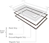 NeatiEase Adjustable DIY Magnetic Fly Screen Window 100x130 cm Grey view 7