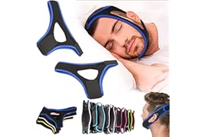 JRYOO Veralabs Airflow Jaw Strap, 2024 New Veralabs Airflow Jaw Strap, Air Flow Jaw Strap for Women Men, Vera Labs Airflow Jaw Strap, Airflow Jaw Strap for Sleep Apnea Veralabs (Blue,2PC)