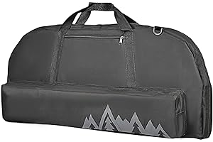 FENJANER Archery Compound Bow Case Soft Bow Bag with Arrow Quiver Light-Weight Bow Carry Bag with Adjustable Shoulder Strap & Backpack Straps for Adults Hunting and Target Practice