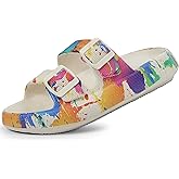 Weweya Sandals for Women and Men - Pillow Slippers - Double Buckle Adjustable Slides - EVA Flat Sandals