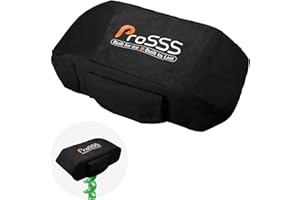 ProSSS Universal Ice Auger Powerhead Cover, 600D Heavy-Duty Waterproof Fabric, Fits ION, Eskimo, StrikeMaster & More, Ice Drill Head Protector with Side Storage Pocket