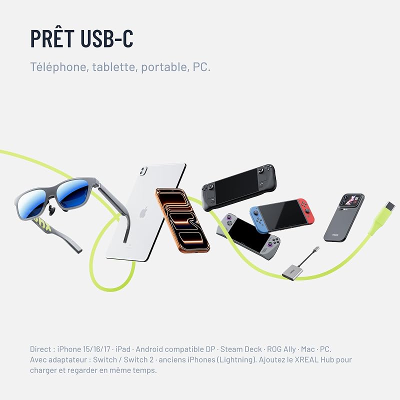 xbx a01+ AR Lunettes, 147" Écran Géant Portable pour Films et Jeux