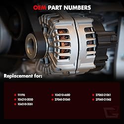 Alternator Compatible for Lexus for GS300 V6 3.0L