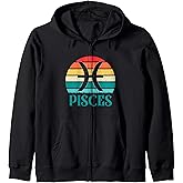 Pisces Pisces Sunset Zodiac Sign Zip Hoodie