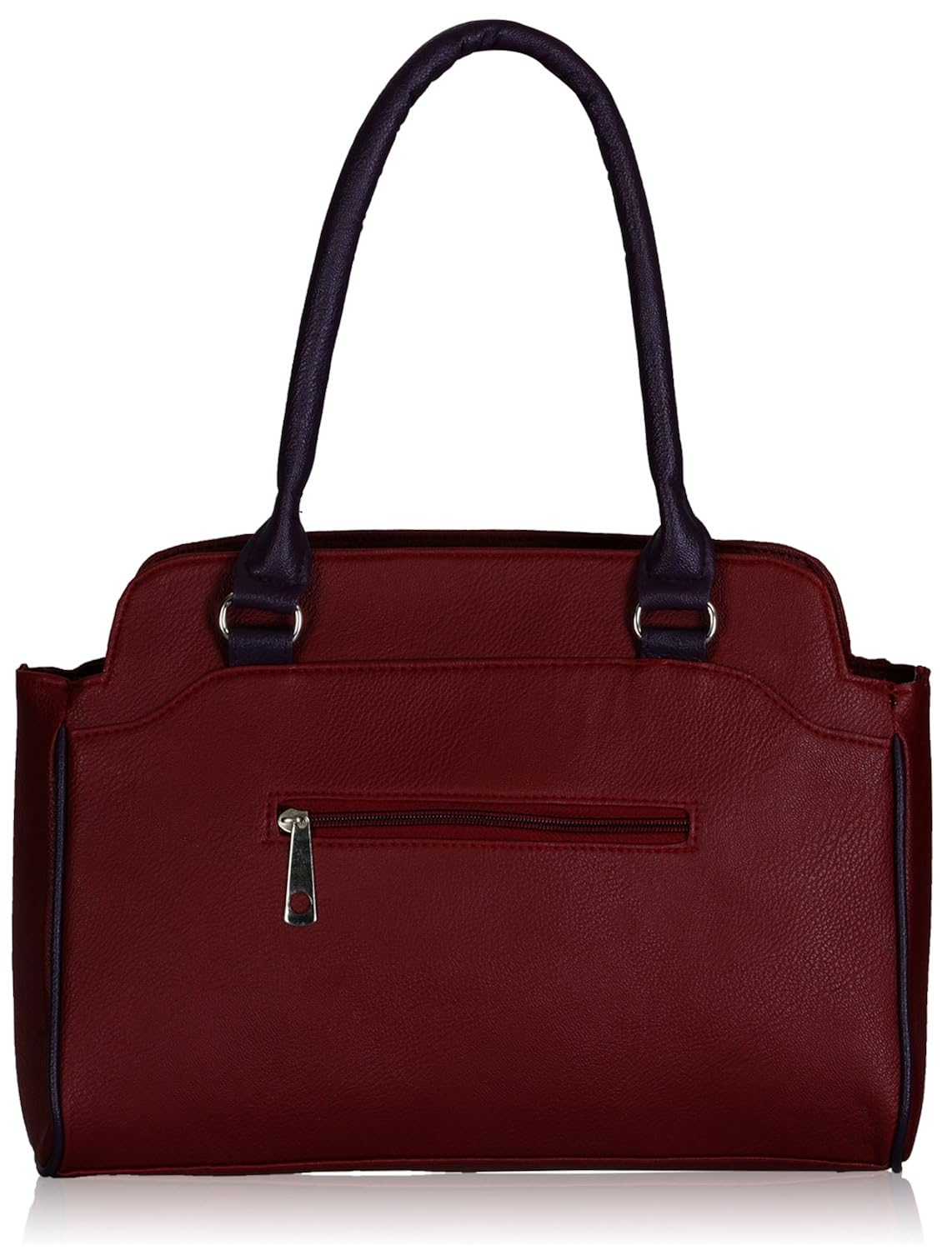 fantosy women's maroon and purple handbag and wallet fnb-325_079