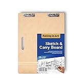 Falling in Art 19x25 Sketch Board, Drawing Tote
