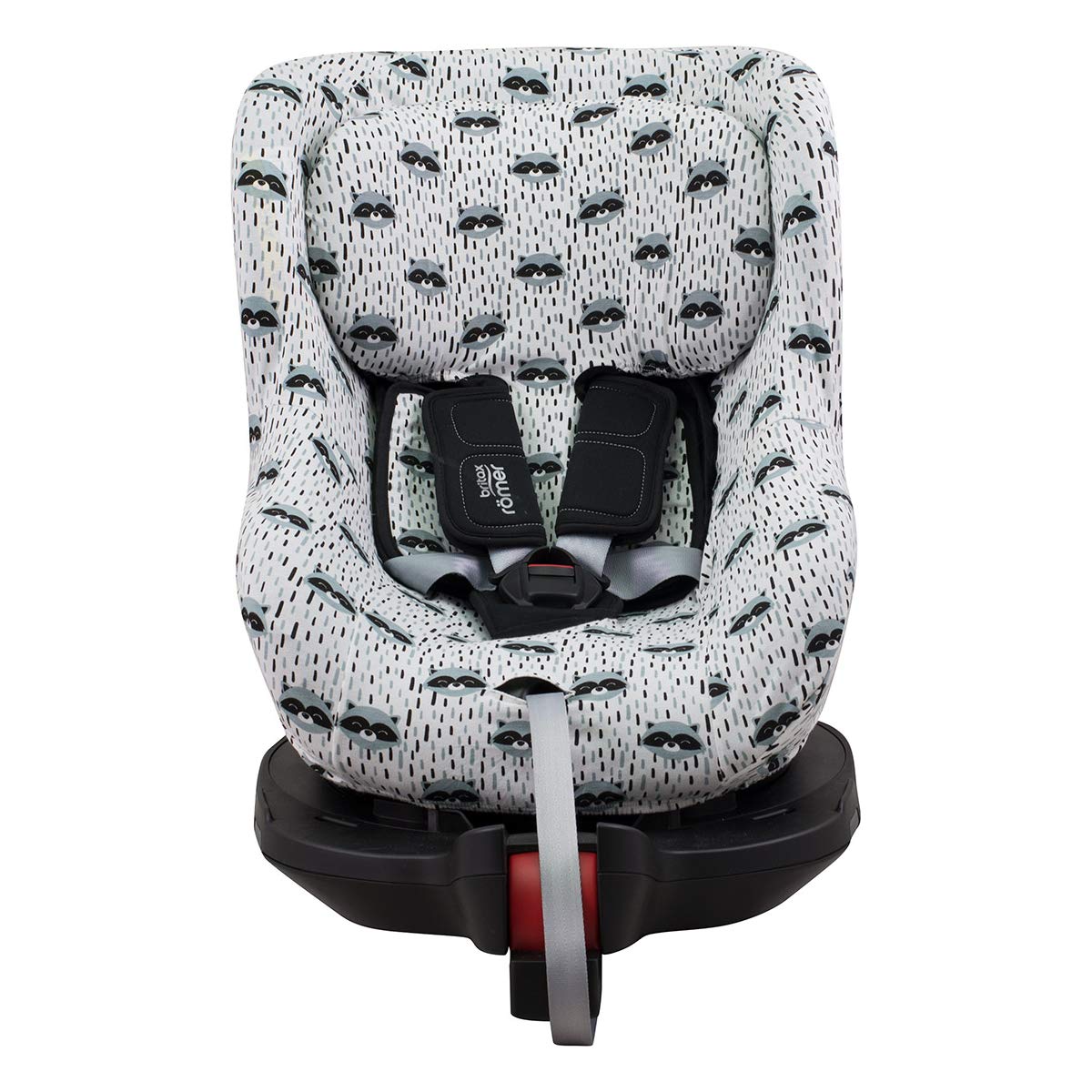 JYOKO Kids Cover Liner for Romer Dualfix Swingfix Isize (Raccoon, DUALFIX ISIZE - SWINGFIX ISIZE)