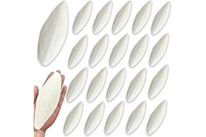CLYAIRMAO 20 Pcs Bird Cuttlebone for Parakeets 4.7"-5.7" Cuttlebone for Birds - 100% Natural Cuttlefish Bone Bulk Chew Toy Bird Bites Calcium Stone for Canaries Tortoises,Snails,Reptiles,Parrots,Cockatiel