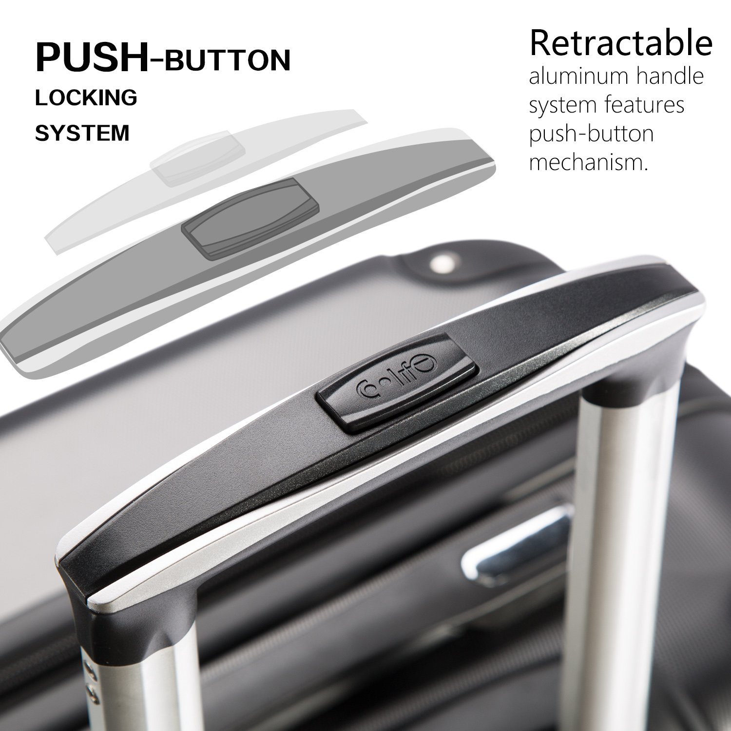 Coolife Luggage Expandable(only 28