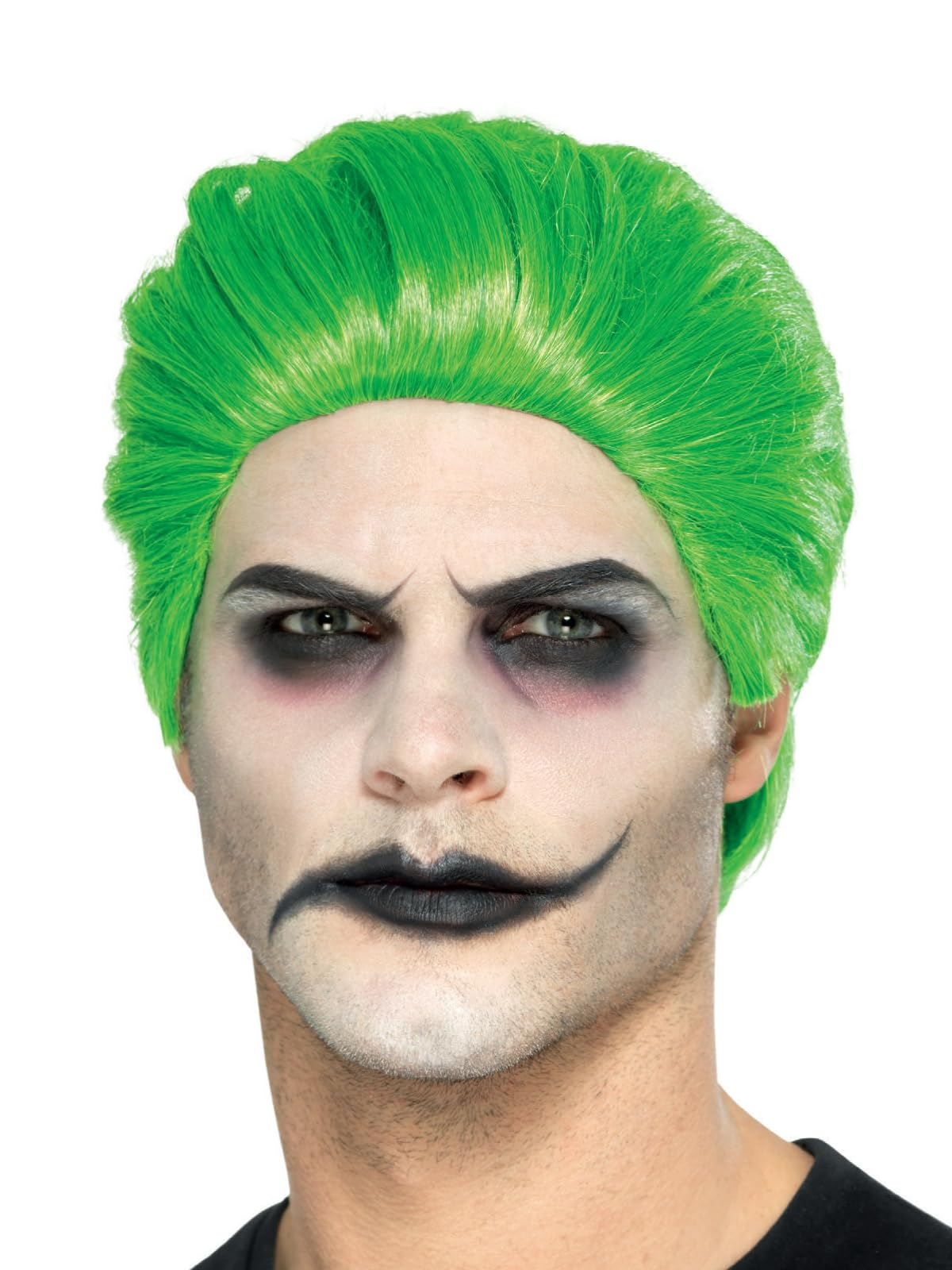 Smiffys Slick Trickster Wig, Green , Halloween Cirque Sinister Fancy Dress, Halloween Dress Up Wigs