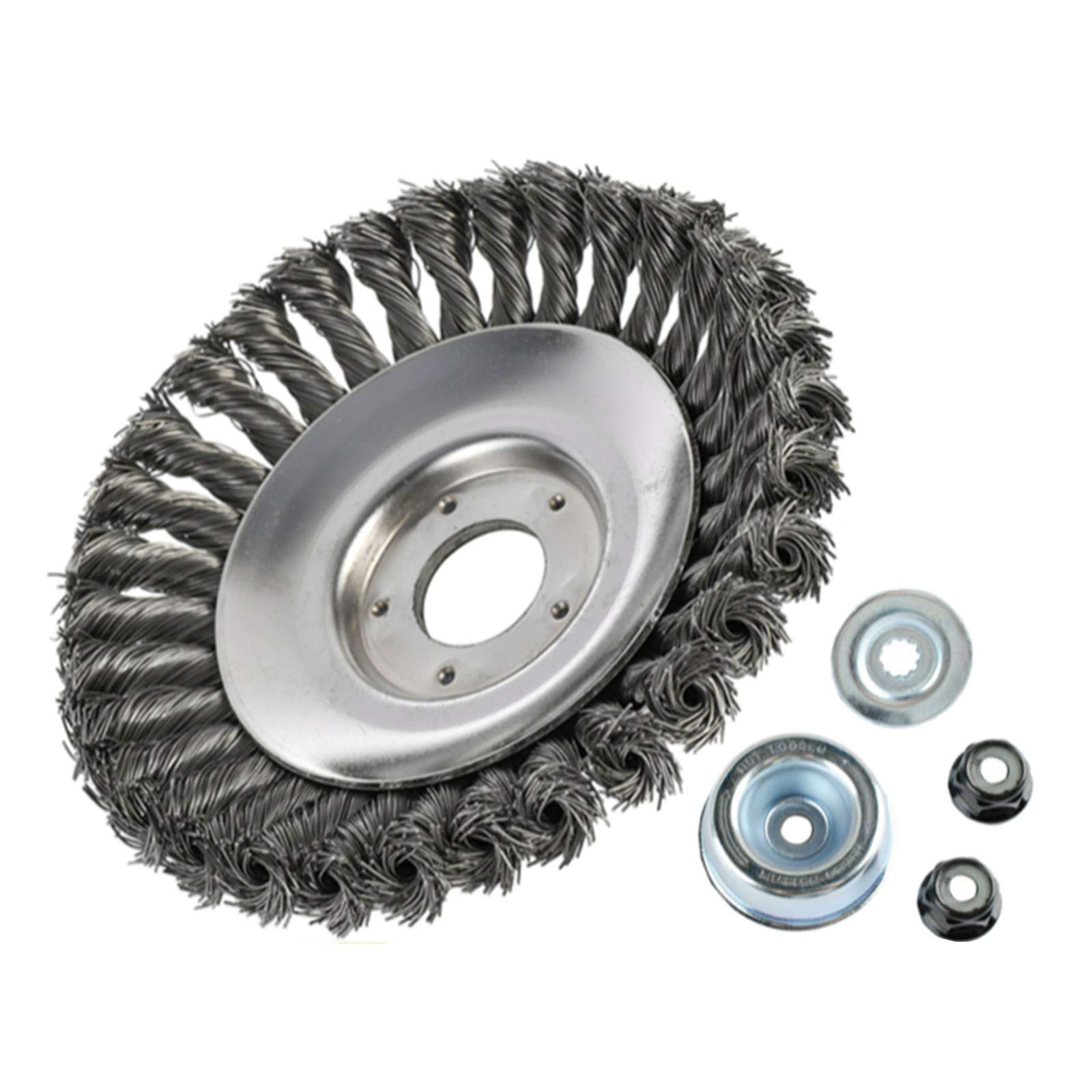 Buy AILEETE 6'' Wire Wheel Brush Trimmer Head with Blade Adapter