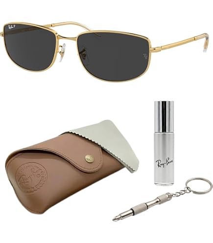 Amazon.com: Ray-Ban RB3688 Sunglasses, Gold/Brown Polarized, 58 mm