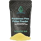 Holistic Bin Pine Pollen Powder | Wild Harvested, Golden Canadian Pine Pollen | Pollen Made from The Ponderosa Pine Tree, 20 g