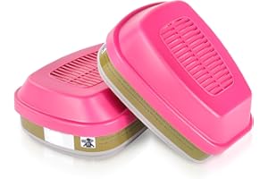 GSHUBB Respirator Cartridge Filter 60926,Filter Replacement for Half/Full Face 6000,7000 and FF-400 mask,Effectively Filter Organic Vapor,Acid Gas,Formaldehyde,Non-Oil and Oil particulates (60926-1 Pair)