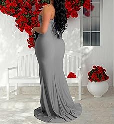 Sexy One Shoulder Sleeveless Maxi Dresses for Women
