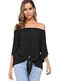 just quella Women's Off The Shoulder Top Blouse 8422