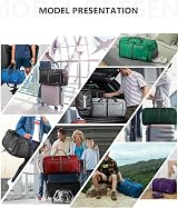 Gonex 150L Foldable Travel Duffle Bag with Shoes Compartment Dark Green view 7