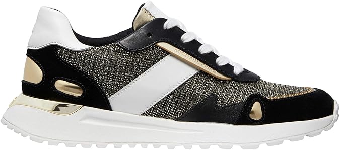 monroe canvas and leather trainer