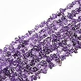 Genuine Amethyst Chip Beads 5-8mm Irregular Shaped Tumbled Chips Stone Loose Bead for Jewelry Making 1 Strand 32"