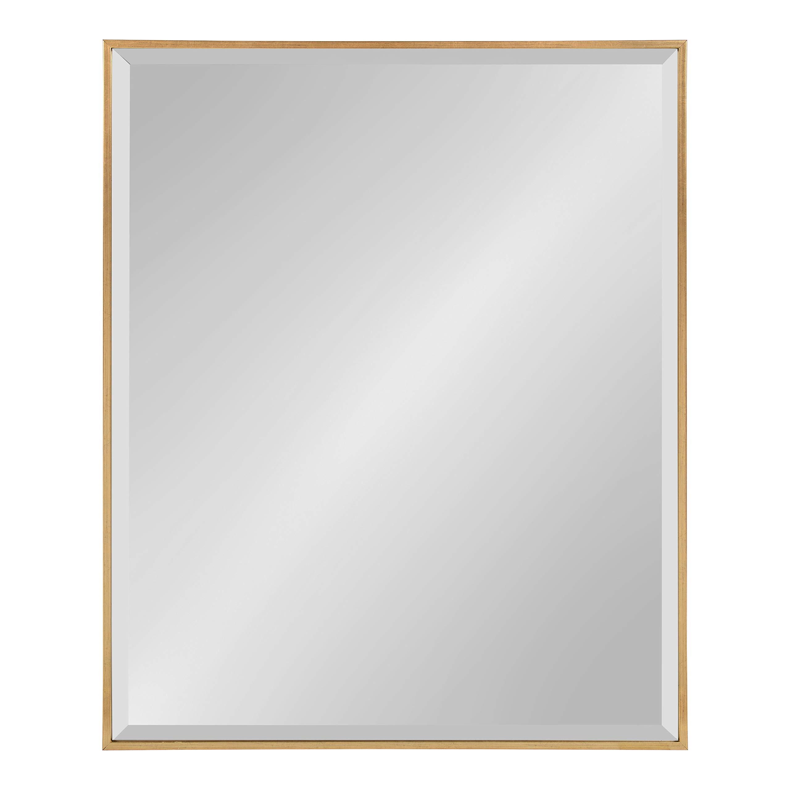 Kate and Laurel Rhodes Large Framed Decorative Rectangle Wall Mirror, 22.75x28.75 Gold