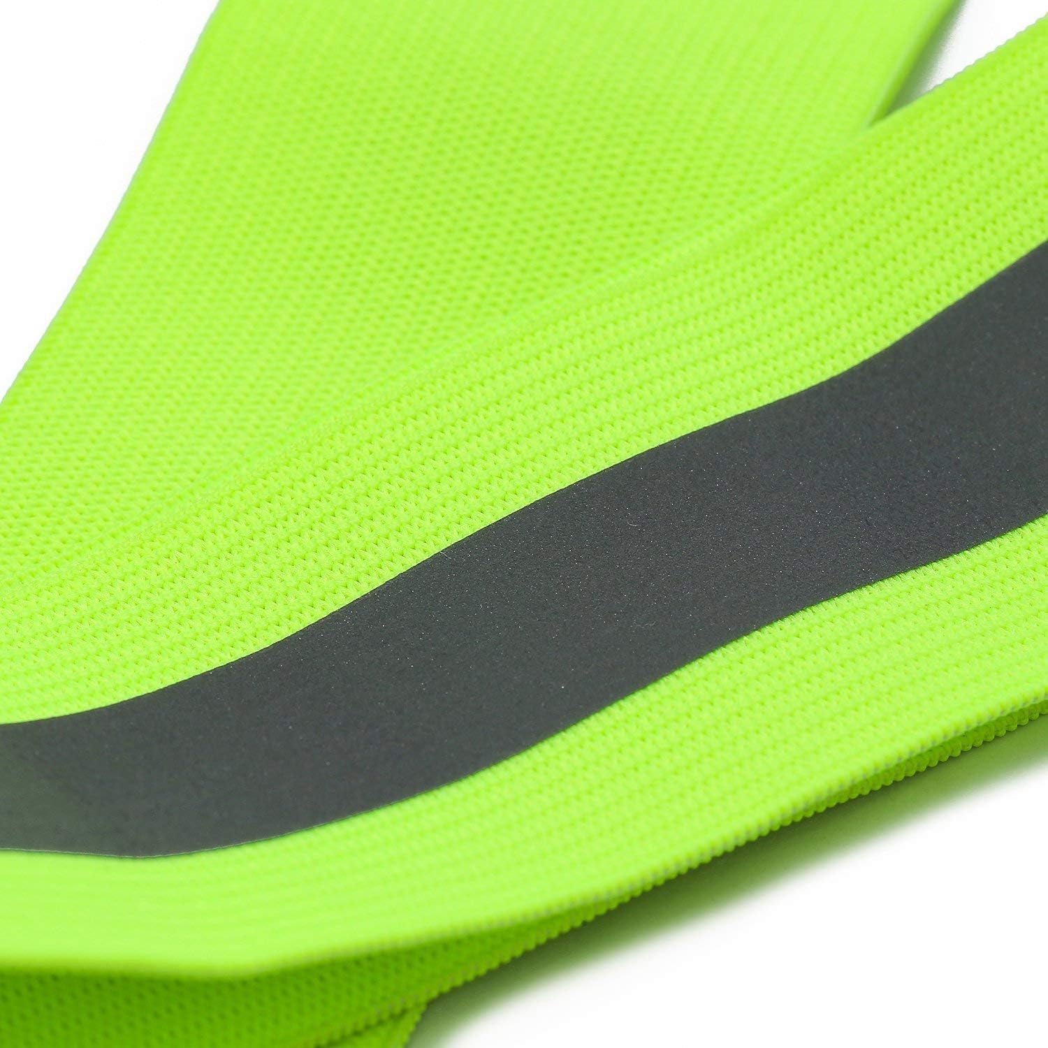 Reflective Vest (2 Pack) Lightweight, Adjustable & Elastic Safety & High Visibility for Running Jogging, Walking, Cycling Fits Over Outdoor Clothing - Motorcycle Jacket Outdoor Gear (Green) - - 