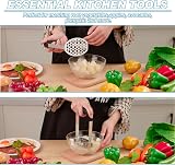 RosewineC Stainless Steel Potato Masher with Non Slip Handle view 3