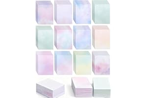 XXINMOH 96 Sheets Double-Sided Scrapbook Paper 8.5 x 11 In, Colorful Decorative Printer Pastel Watercolor Printer Paper - Patterend Cardstock for Crafts, Letter Writing & Stationery
