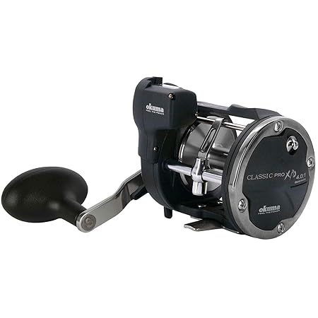 Okuma Classic Linecounter XPD- 30DLXA 2bb Linkshand Multirolle, Meeresrolle für Norwegen, Island, Dänemark, Nordsee, Ostsee, 