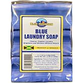Blue Mountain Country Blue Laundry Soap, Product of Jamaica &ndash; 3 Pack (4.23 oz Each), Concentrated Formula, Brightens &amp; Whitens Without Bleach, Cleaner &amp; Fresher Laundry