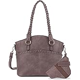 JESSIE & JAMES Bella Concealed Carry Tote Bags For Women with Lock and Key Satchel Purse Top Handle with Crossbody Strap