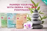 Derma V10 Foot Pack Mask 6 Pack Deep Moisturising Tea Tree Peppermint Honey view 2