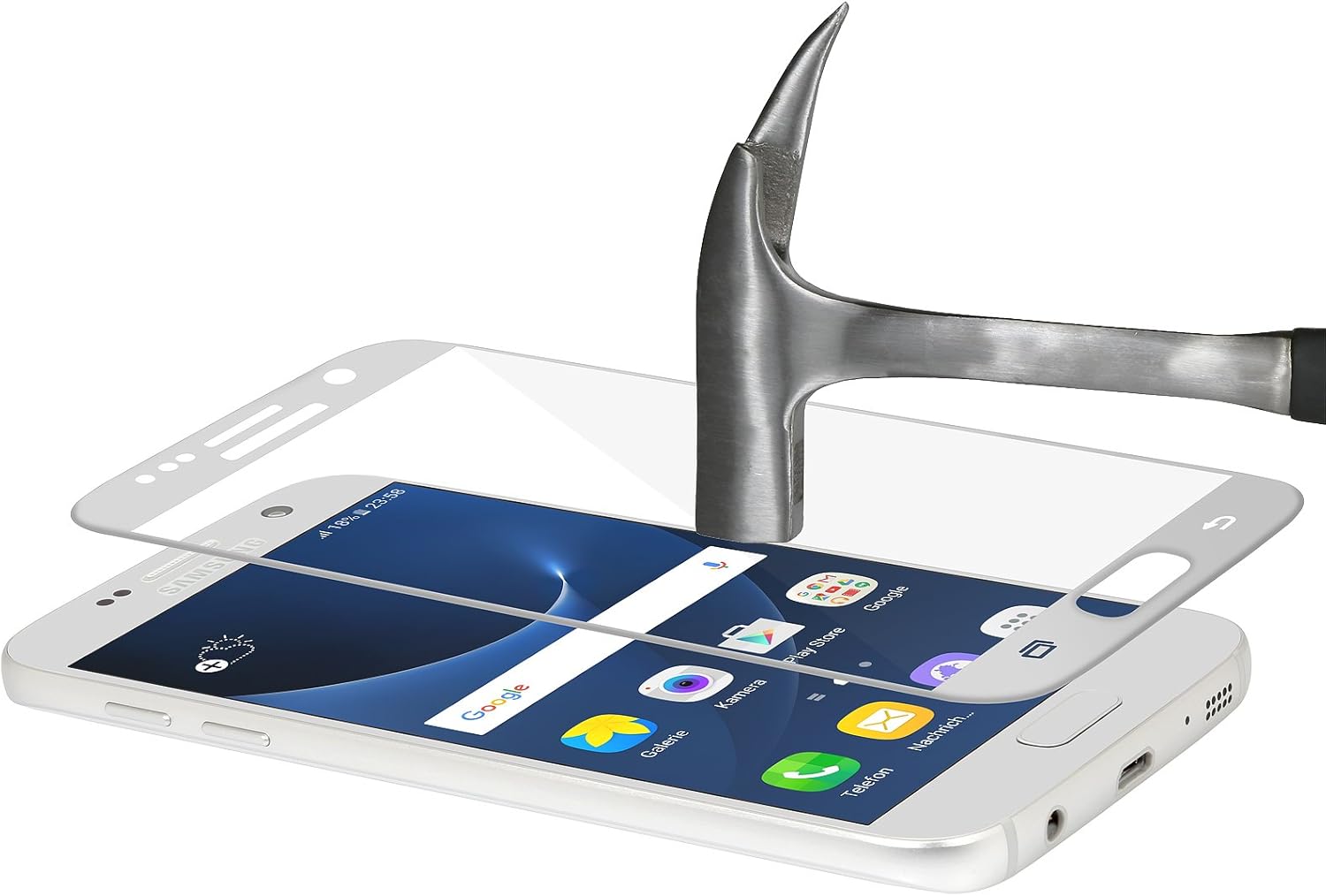 StilGut Samsung Galaxy S7 Screen Protector, 3D Curved Tempered Glass for Galaxy S7 with Full Screen and Edges Coverage - Image 4