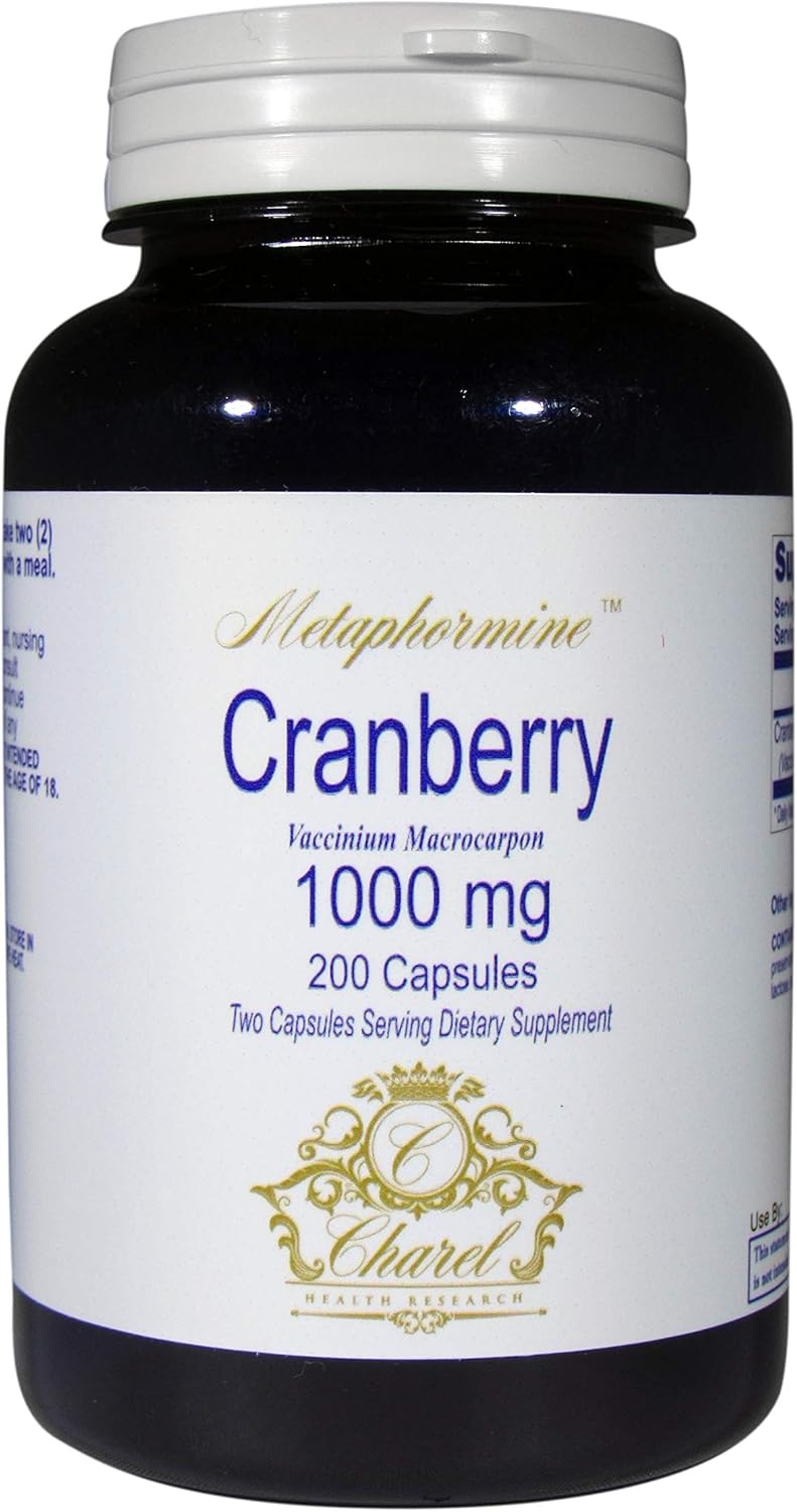 Cranberry Pills 200 Capsules 1000mg 100 Day Supply of Cranberry