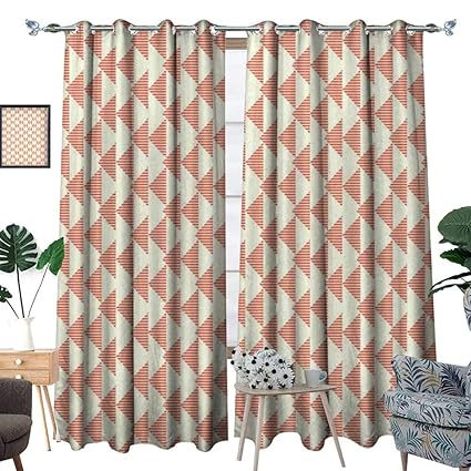 Amazon Com Abstract Blackout Window Curtain Triangles With