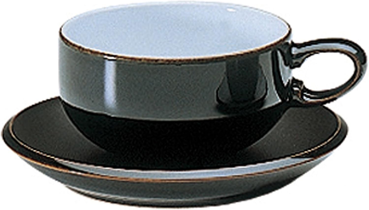 Denby Jet Black Tea/Coffee/Mug Saucer 16 cm Amazon.co.uk Kitchen & Home