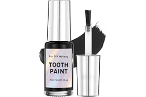 Wismee Black Tooth Paint, Professional Black Out Teeth Makeup, Perfect for Cosplay, Halloween Makeup, Theater, and Special Effects