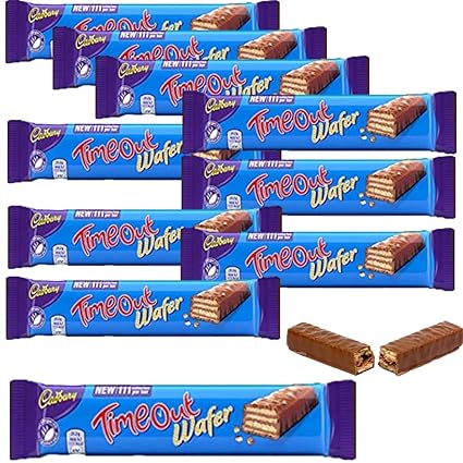Amazon Com Cadbury Timeout Chocolate Bar Total 10 Bars Of